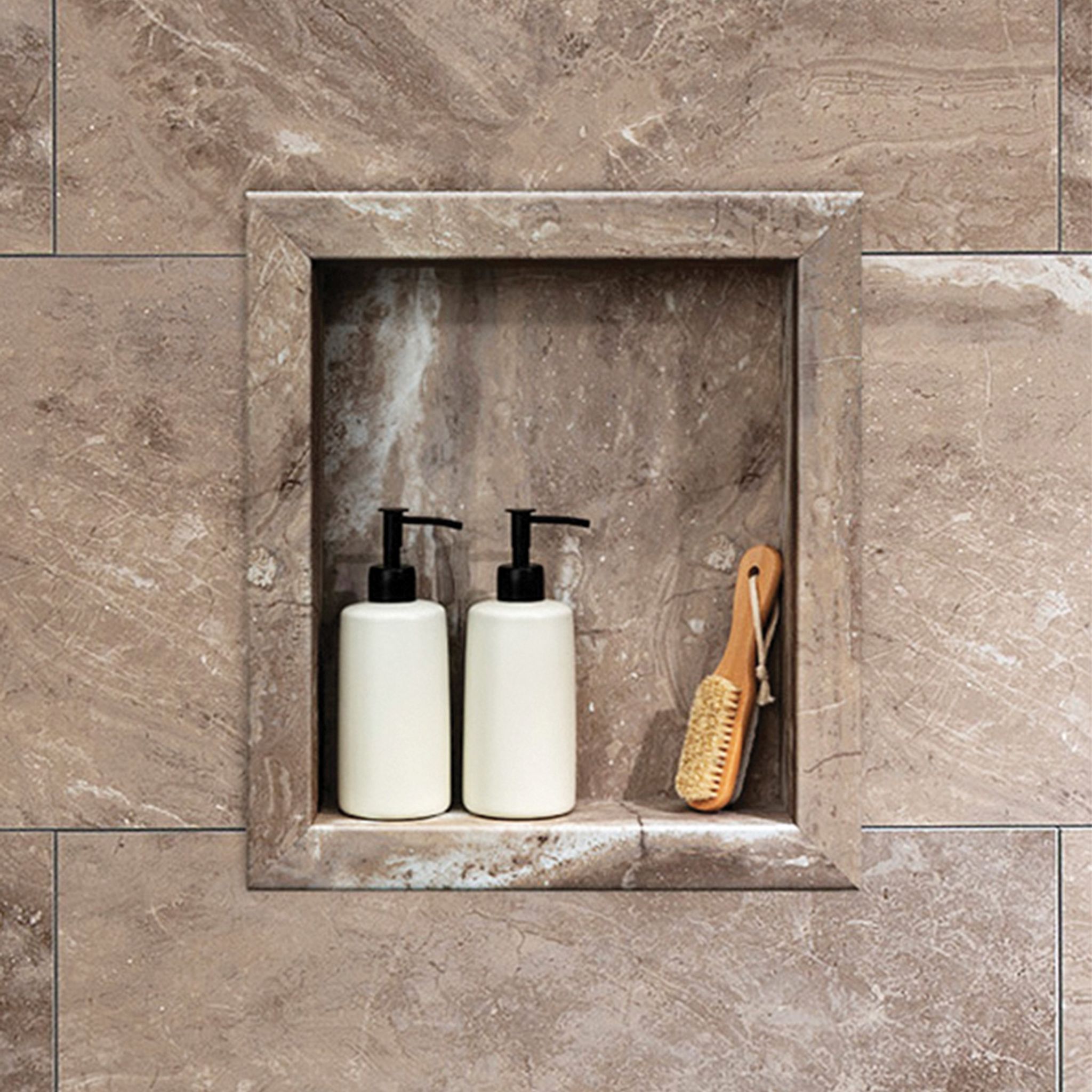 Venetian Marble Shower Niche 14.5x12 Inside | Marino Tile NY