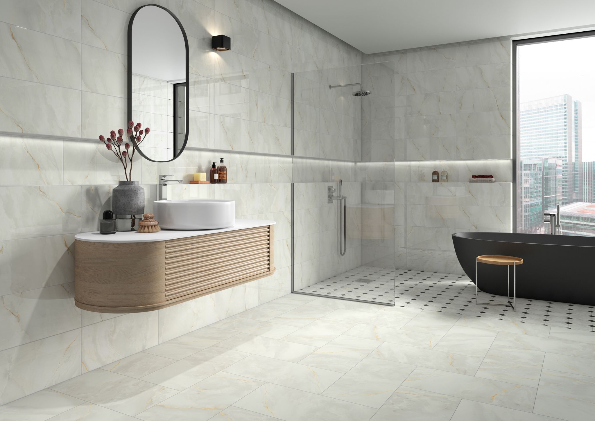 Venezia White 12x24 and 10x30 1 | Marino Tile NY