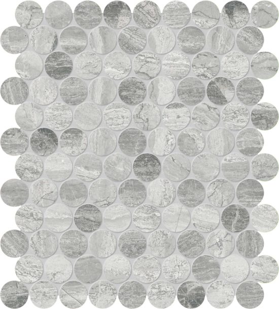 Volcana Notte 1.25 Penny Round Mosaic