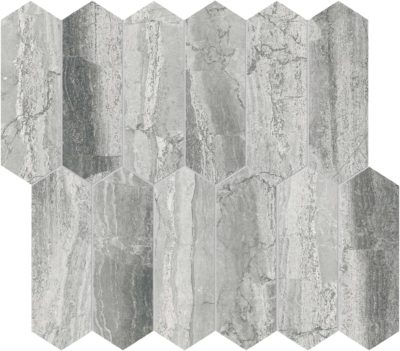 Volcana Notte 2×6 Picket Mosaic