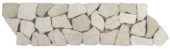 White Opus Mosaic Interlocking Border | Marino Tile NY