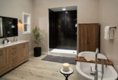 Black Ice Gloss Shower Wall Kit 32x60x94 | World Tile Company