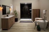 Black Ice Gloss Shower Wall Kit 36x60x94 | World Tile Company