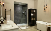 Cracked Slate Gloss Shower Wall Kit 30x60x94 | World Tile Company