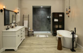 Cracked Slate Gloss Shower Wall Kit 36x60x94 | World Tile Company