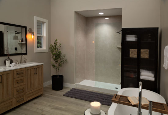 Drift Sand Gloss Shower Wall Kit 30x60x94 | World Tile Company