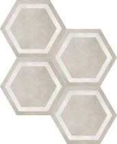Form 7" Hexagon Frame Sand | World Tile Company