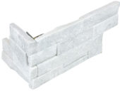 Ledger Stone 6x18 Glacier Assembled Corner | World Tile Company