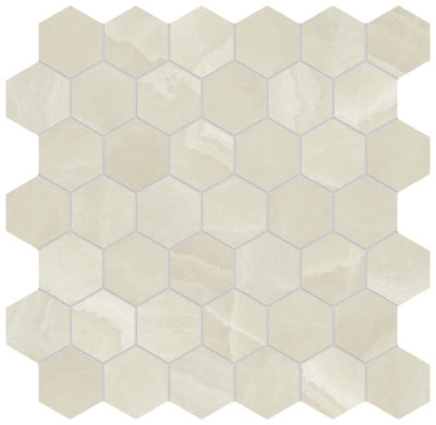 Lustra 2″ Hex Onyx Crema Honed