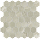 Lustra 2" Hex Onyx Sage Honed | World Tile Company