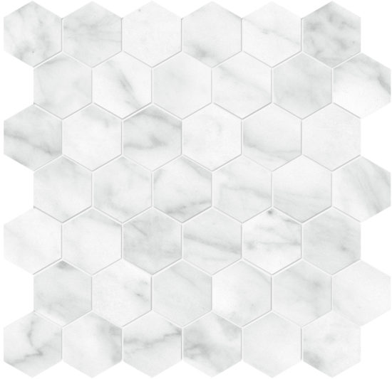 Plata Carrara Abisso 2 Hexagon Matte | World Tile Company