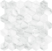 Plata Carrara Abisso 2 Hexagon Polished | World Tile Company