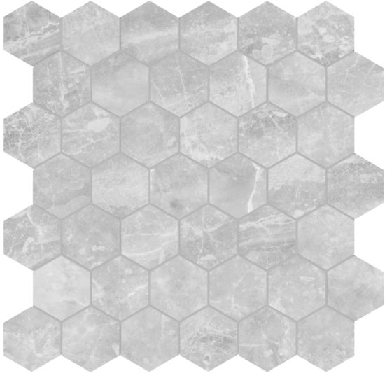 Plata Perla Grigia 2 Hexagon Polished | World Tile Company