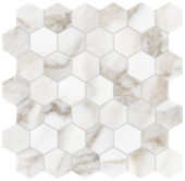 Royal Stoneworks 2" Calacatta Royale Hex | World Tile Company