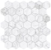 Royal Stoneworks 2" Old World Bianco Hex | World Tile Company