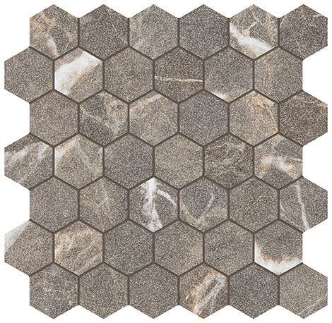 Royal Stoneworks 2″ Regal Brown Marble Hex