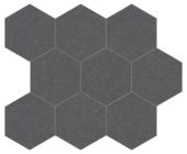 Serena 4" Hex Flint | World Tile Company