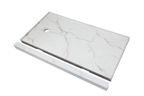 Shower Pan 30x60 Bianco Marble