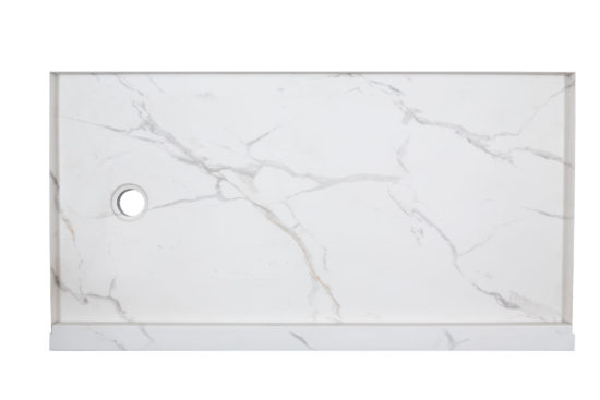Shower Pan 32x60 Bianco Marble | World Tile Company