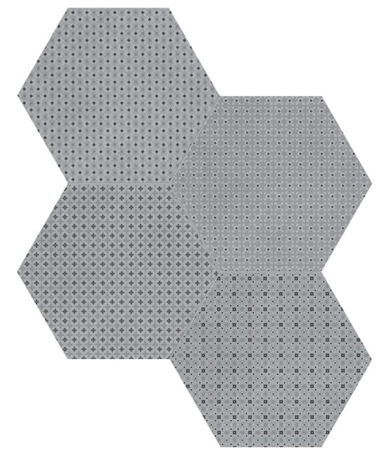 Tapestri 8.5 Cashmere Blend Hexagon | World Tile Company