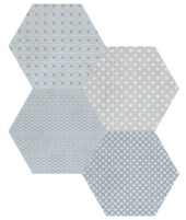 Tapestri 8.5 Denim Blend Hexagon | World Tile Company