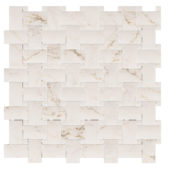 Treasure II Perfect Calacatta 1x2 Basketweave | World Tile Company