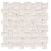 Treasure II Perfect Calacatta 1x2 Basketweave | World Tile Company