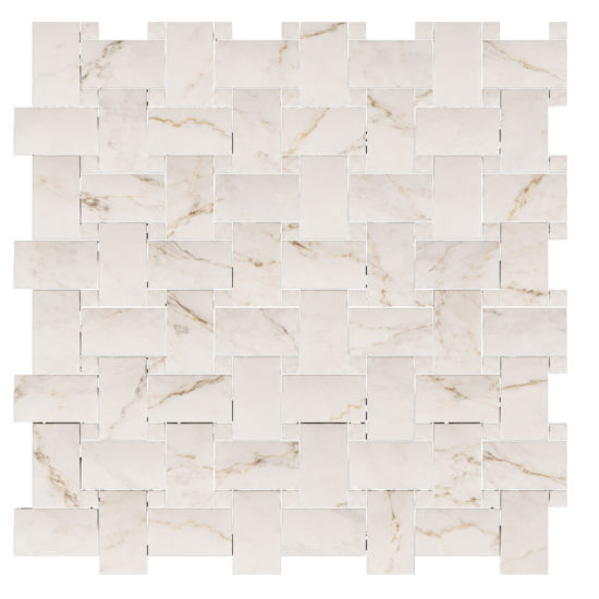 Treasure II Perfect Calacatta 1x2 Basketweave | World Tile Company
