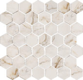 Treasure II Perfect Calacatta 2" Hex Carved | World Tile Company