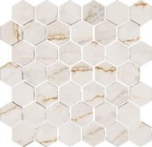 Treasure II Perfect Calacatta 2" Hex Polished | World Tile Company